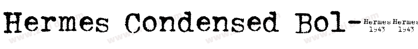 Hermes Condensed Bol字体转换